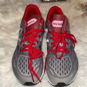 New Balance Boys  FF Zante V3 Red/Gray  Running Shoes Sneakers Size 6